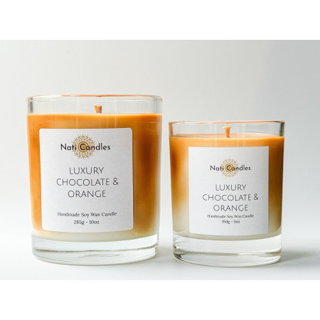 Luxury Chocolate and Orange Soy Wax Candle