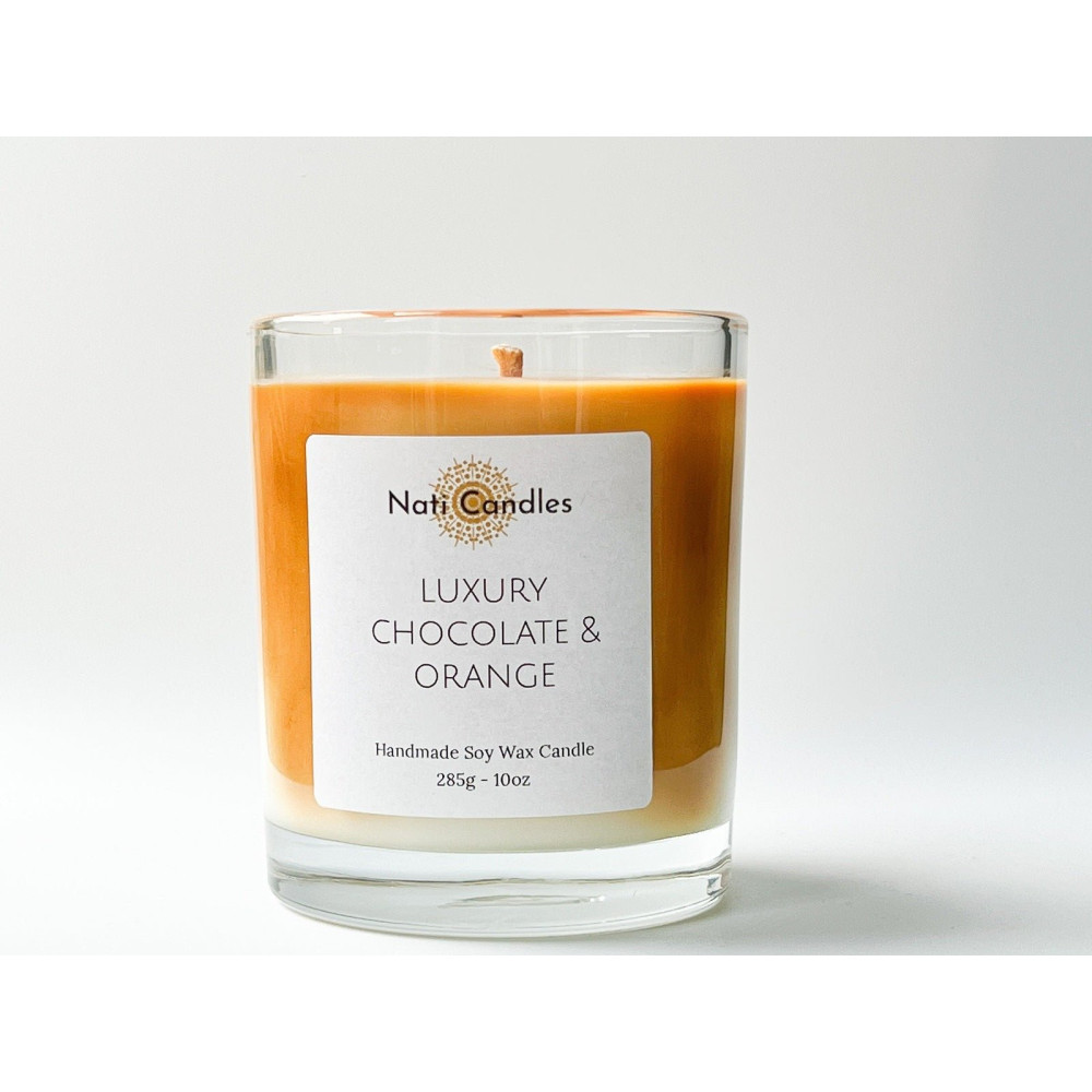 Luxury Chocolate and Orange Soy Wax Candle