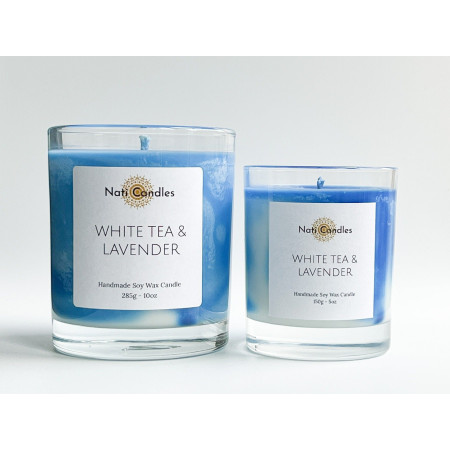 White Tea And Lavender Soy Wax Candle